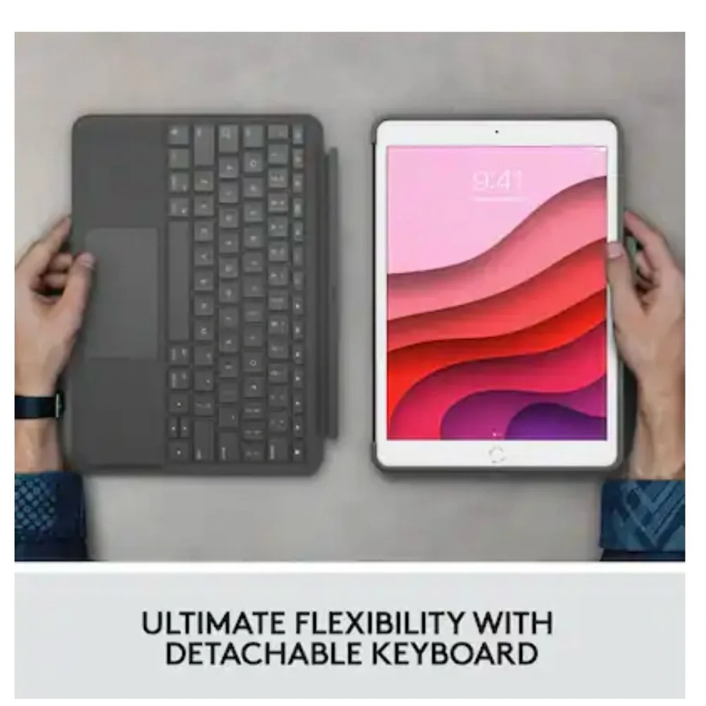 Logitech Grey Tablet Keyboard Case